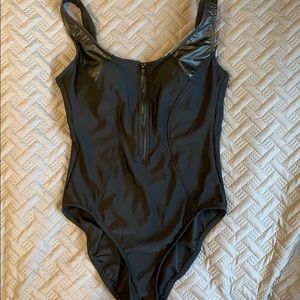 Aqua Green One-Piece Bathing Suit